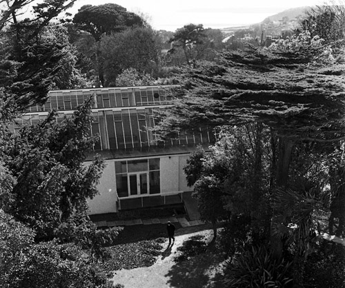 Falmouth Art School - view from Rosehill house